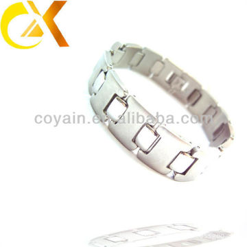 China wholesale man shiny stainless steel bulk jewelry chain paint bracelet